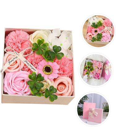 TOPBATHY 3 Boxes Carnation Soap Flower Valentine Flower Bouquet Bouquets for Wedding Immortal Rose Gift Faux Floral Rose Bouquet Artificial Paper Gift Box Pinkx3pcs 15x15x8cmx3pcs - Buy Online on GoSupps.com