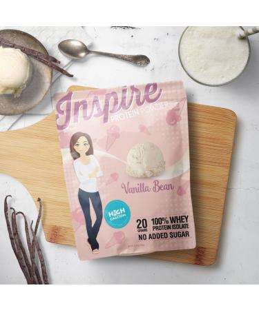 Inspire Vanilla Bean Whey Protein Isolate Powder 20g - High Calcium Premium Quality eCommerce Shipping Worldwide - Buy Online on GoSupps.com