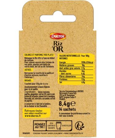 DUCROS - Gold Rice 8.5 g (14 bags) - Buy Online on GoSupps.com
