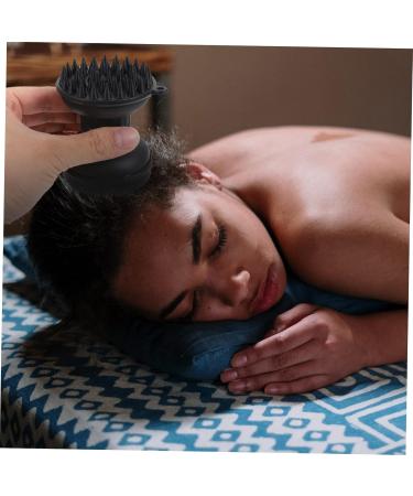 Kombiuda 1PC Bathing Brush & Scalp Massager - Home Hairbrush for Face & Body | Black 8.5x7x7cm | Premium Hair Cleaning & Massage Device - Buy Online on GoSupps.com