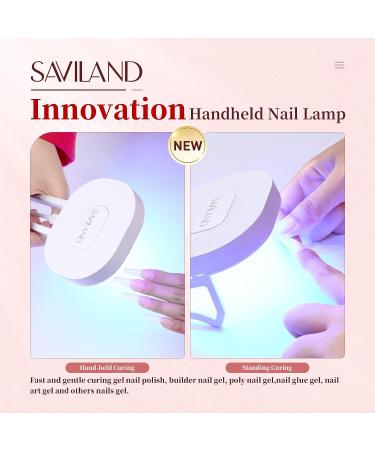 SAVILAND 36W Portable UV LED Nail Lamp for Gel Nails - Folding Stand Nail Dryer for Home DIY Salon - Buy Online on GoSupps.com