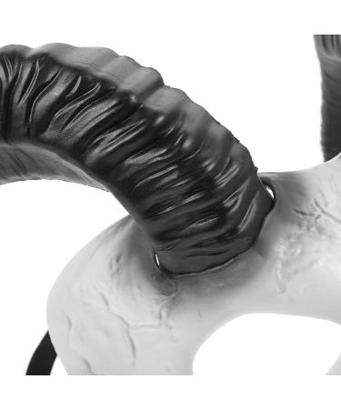 Buy Holidyoyo Creepy Sheep Head Mask | Goat Horn Halloween Cosplay & Party Accessories - Buy Online on GoSupps.com