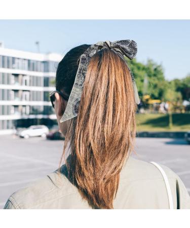 Beavorty 2 Sets hair rope satin scrunchies for hair bowknot hair scrunchies hair scrunchies for womens hair floral hair scarf hair scarf for women blush ribbon fabric Curls Miss the bubble - Buy Online on GoSupps.com