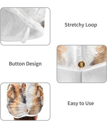 Handsome Cat Hair Towel 2 Pack | Super Absorbent Quick Dry Hair Turbans for Women & Girls - Ideal for Effortless Hair Drying - Buy Online on GoSupps.com