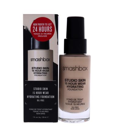 Smashbox Studio Skin 24 Hour Wear Hydrating Foundation 0.3 Fair with Neutral Undertone 1 fl oz (30 ml)
