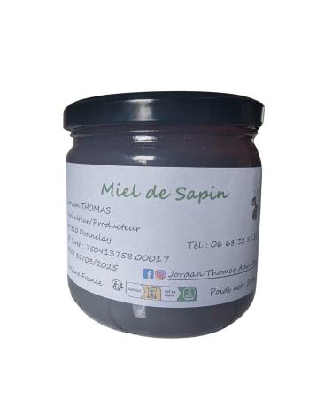MAYAUBS Miel Pur Produit en France 100% Naturel | Pots de 250 et 500g | Issue d'un Savoir-faire Artisanal | Français Manuka Thym Aphrodisiaque Cru Coffret Idée Cadeau (500, Sapin)
