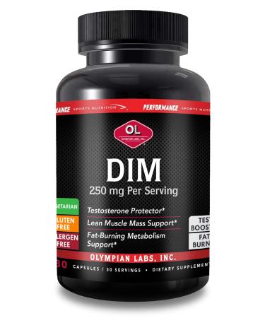 Olympian Labs Performance Sports Nutrition DIM 250 mg 30 Vegetarian Capsules