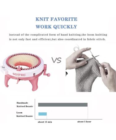 48 Needle Knitting Loom Machine with Row Counter - Smart Weaving Loom for DIY Knitting - Rotating Double Knit Loom Machine Kit - Buy Online on GoSupps.com
