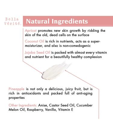 Shop Bella V rit Vegan Exfoliating Face Scrub | 2 Month Supply | Made in USA | Fruit Extracts & Jojoba Seeds for Radiant Skin - Buy Online on GoSupps.com