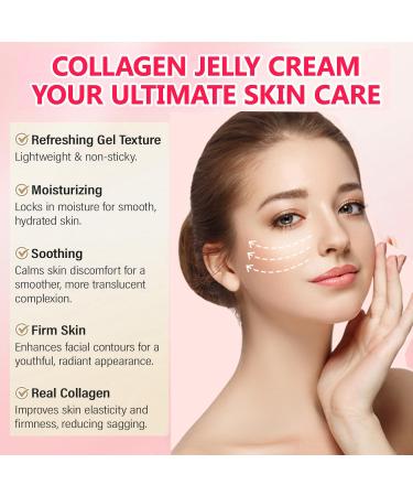 ADrivWell Collagen Jelly Cream Korean Face Moisturizer with Niacinamide&Freeze-Dried Hydrolyzed Collagen Glow Hydration & Anti-Aging Skincare for Fine Lines & Dullness 24 Hour Hydration(3.71 fl.oz.) - Buy Online on GoSupps.com