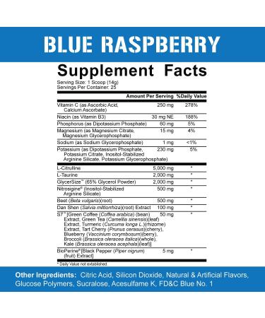 Rich Piana 5% Nutrition Full As F*CK Legendary Series - 25 Servings Blue Raspberry | Shop Internationally - Buy Online on GoSupps.com