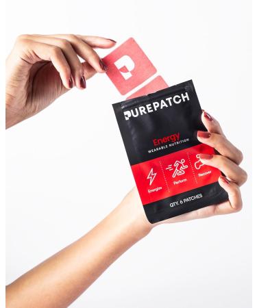 Pure Patch Performance Topical Nutrition Patch - Amino Acids Electrolytes Caffeine for Energy & Recovery | 12 Hour Wearable Sticker Patch - 6 Pack - Buy Online on GoSupps.com