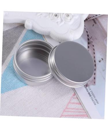 HAPINARY Box Lip Gloss Containers Cosmetic Mini Candle Round Metal Tins Small Cookie Tins Foldable Lap Desk Screw Lid Containers Jars Candle Making Tins Jars with Lid Tin Can Filling Travel - Buy Online on GoSupps.com