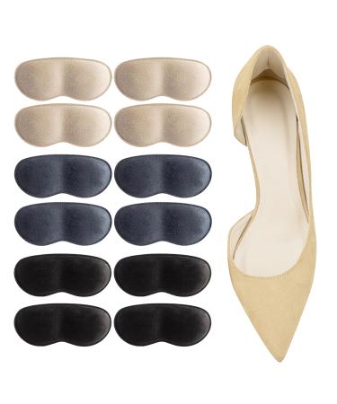 6 Pairs Heel Cushion Pads for Women and Men Shoe Insert Grips Liner  Improved Shoe Fit and Comfor