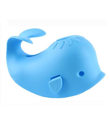 Bath Spout Cover, Universal Whale Bathtub Faucet Baby Shower Protector Cover for Kid Toddler Bath Safety (Blue)