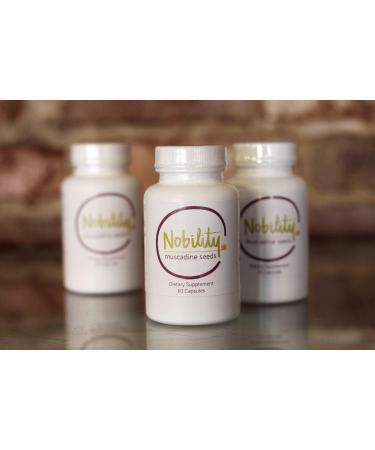 NOBILITY Naturals Muscadine Seed Capsules Antioxidant & Cardiovascular Support Supplement with Natural Vitamin E & Polyphenols - Buy Online on GoSupps.com