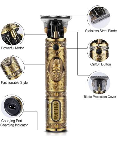 Hair Clippers Men Beard Trimmer Men with Combs Professional Rechargeable Precision Sharp T-Blade Grooming Kits Electric Cordless Hair Clipper for Pro Barbers or Home Clipper Gifts for Men - Buy Online on GoSupps.com