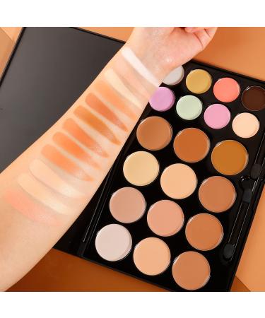 DE LANCI Cream Contour Concealer Palette Kit - Full Coverage Makeup for Oily Skin & Dark Circles - Buy Online on GoSupps.com