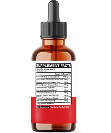 DEDICAD 10in1 Berberine HCl Drops - Liposomal Berberine Liquid - Activator Berberine with Ceylon Cinnamon, Bitter Melon, and 7 More - 60ml - Buy Online on GoSupps.com