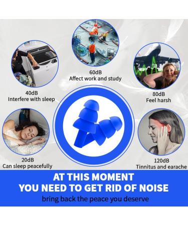 Reusable Silicone Ear Plugs 4 Pairs For Swimming Sleeping Working Hearing Protection Prevent Noise (Pink+Clear+Yellow+Orange) - Buy Online on GoSupps.com