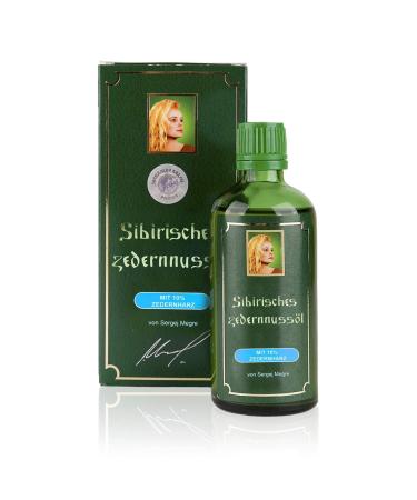 Cedar nut oil according to Anastasia with cedar resin cold pressed 100ml glass bottle 100 ml (1 pack)