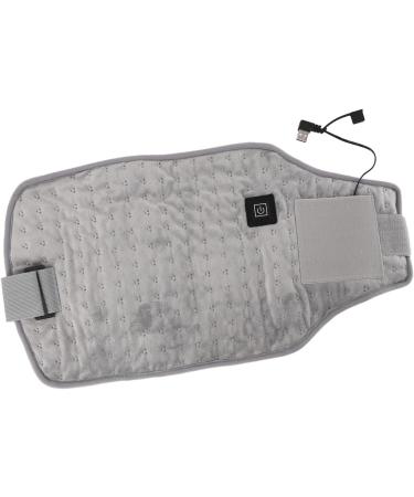 USB Heated Belt - Adjustable Temperature Portable & Breathable Heating Waist Wrap for Home Use (Light Gray) - Buy Online on GoSupps.com
