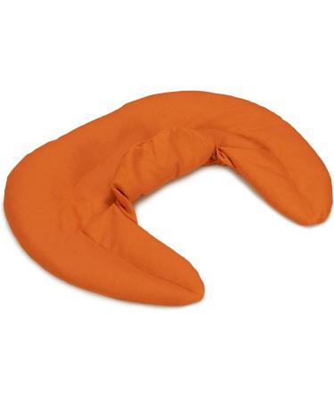 Cozy Orange Neck Pillow with Stand-Up Collar | Grape Seed Heat Pad for Ultimate Comfort - Buy Online on GoSupps.com
