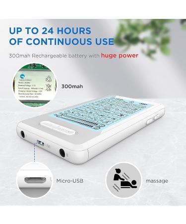 NURSAL Dual Channel TENS Unit - Pain Relief Muscle Stimulator with 16 Pads 24 Modes & Touchscreen for Easy Use - Perfect for Seniors - Buy Online on GoSupps.com