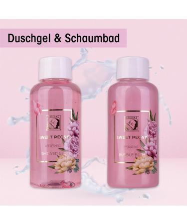 Accentra Sweet Peony Shower Set | Women s Gift Box | 3-Part Care Set - Shower Gel Body Lotion Bubble Bath | Perfect for Valentine s Day & Mother s Day - Buy Online on GoSupps.com