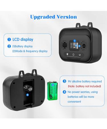 Tepimato Ultrasonic Dog Barking Control Device | LCD Display, 4 Frequency Levels, 50ft Range | Automatic Stop Anti-Barking Deterrent for Indoor & Outdoor Dogs - Buy Online on GoSupps.com