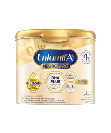 Enfamil A+ NeuroPro Baby Formula Powder Tub with an expert-recommended level of DHA* with our exclusive blend including 2 FL for immune support 0-12 months 587g