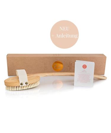 Ruhi Body Brush | 100% Natural Bristles | FSC-Certified Beech Wood | Plastic-Free Dry Brush for Back Massages & Cellulite | Made in Germany - Buy Online on GoSupps.com