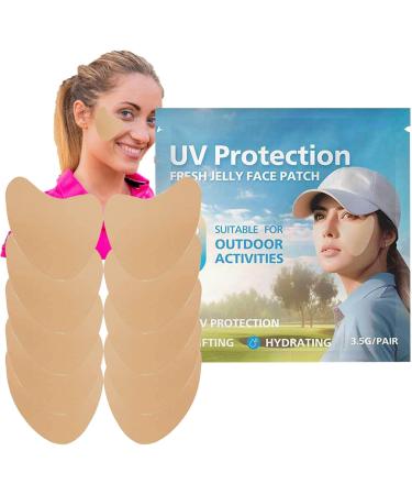 Sun Protection Face Patch | 5pair Facial Sunscreen Patch - Comfortable Facial Sunscreen Patch Portable Golf Patches for Sun Protection for Outdoor - Buy Online on GoSupps.com