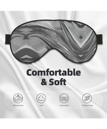 Abstract Gray Print Unisex Sleep Eye Mask - Soft Comfort Eye Shade for Travel Yoga & Shift Work - Perfect for Relaxation & Sleep - Buy Online on GoSupps.com