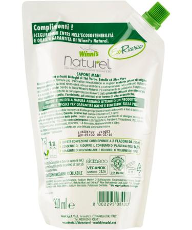  Winni's Winnis Natural Ecoformed Liquid Hand and Face Soap - 500 ml - Pack of 8 4000 ml 8 - Buy Online on GoSupps.com