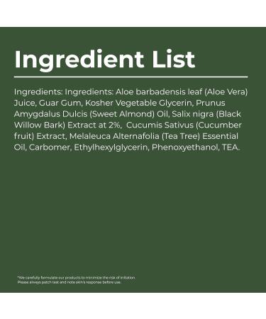 Essence Skin Care Tea Tree & Aloe Hydrating Gel Lightweight Moisturizer Soothes Irritation Balances Oil Non-Greasy Formula For Oily & Combination Skin - Buy Online on GoSupps.com