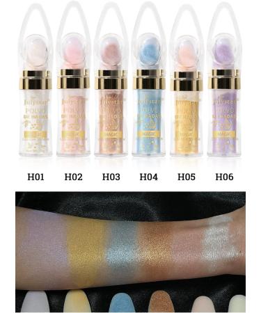  G n rique INTEROOKIE Fairy Highlight Tapping Powder Brightens The Full Body Natural Three-Dimensional Look Powder Blush Fairy Powder Pearl Glitter Powder (H01#) - Buy Online on GoSupps.com