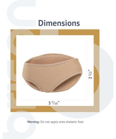 Brison Metatarsal Pads - Ball of Foot Cushion Sleeves for Metatarsalgia Pain Relief - Foot Health Care for Men and Women - Large, Beige - Buy Online on GoSupps.com