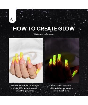Beetles Neon Glow in the Dark Gel Liner Nail Polish - 6 Luminous Colors for Summer Nails - Buy Online on GoSupps.com