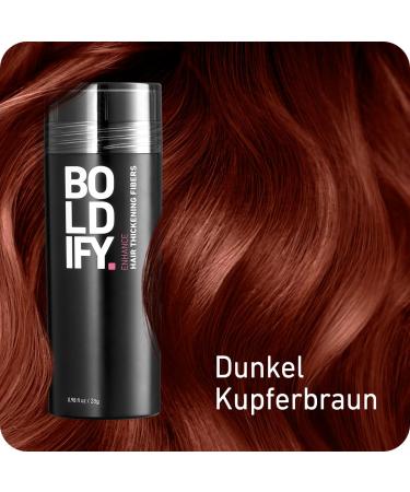 Boldify Scatter Hair Powder for Thinning Hair - Dark Chestnut Brown 28g | Instant Hair Loss Concealer Natural Look Hair Sealing Solution - Buy Online on GoSupps.com