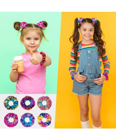 Mermaid Theme Hair Scrunchies - 12 Pack Elastic Hair Bands for Women, VSCO Girl Accessories, Perfect Gifts for Teenage Girls - Buy Online on GoSupps.com