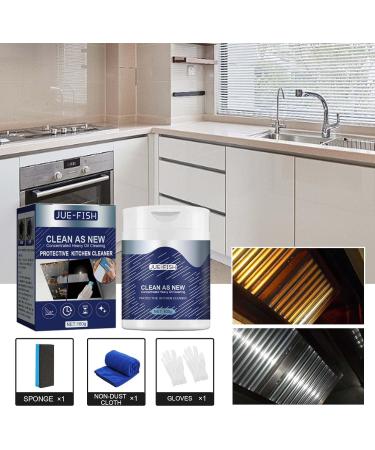 Mof Chef Cleaner Powder Heavy Duty Degreaser Cleaner Mof Chef Protective Kitchen Cleaner Foaming Heavy Oil Stain Cleaner All Purpose Cleaner Powder For Hood Pots Grill Sink (1pc) - Buy Online on GoSupps.com