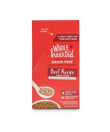 Petco Brand - WholeHearted Grain-Free Beef Recipe Gravy Puree Wet Dog Meal Topper 1 Count (Pack of 1)