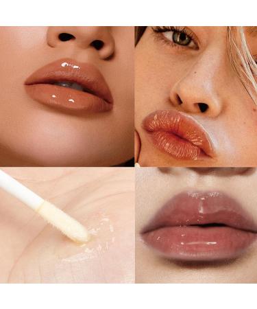 Xiahium Little Girl Lip Gloss Pack - Colorful Makeup Set with Moisturizing Lip Lotion and Lip Liner, 6ml - Yellow - Buy Online on GoSupps.com