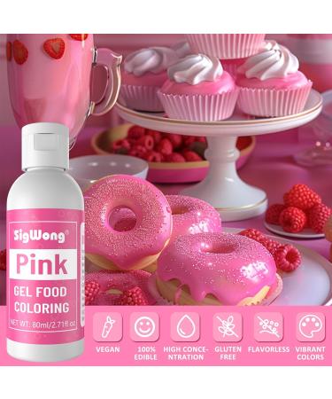Gel Food Coloring - 80ml Pink Gel Based Food Dye Vibrant Tasteless Concentrated Food Coloring for Cake Cookie Decorating Easter Egg Icing Fondant Baking Macaron - 2.71 Fl.Oz Bottles (Christmas) - Buy Online on GoSupps.com