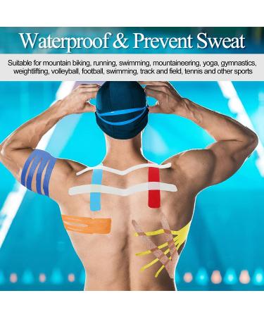 20 Rolls Kinesiology Recovery Tape 2 Inch x 16 ft - Breathable Muscle Pain Relief for Gym, Fitness, Running, Tennis, Swimming - Waterproof Cotton Elastic Athletic Tapes (Multicolor) - Buy Online on GoSupps.com