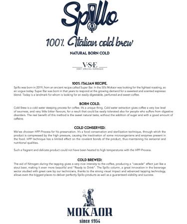  Spillo Epiler Cold Brew Caf Coffee Exra Mild 100 % Italien Bag-In-Box Lt. 3 with Sugar - Buy Online on GoSupps.com