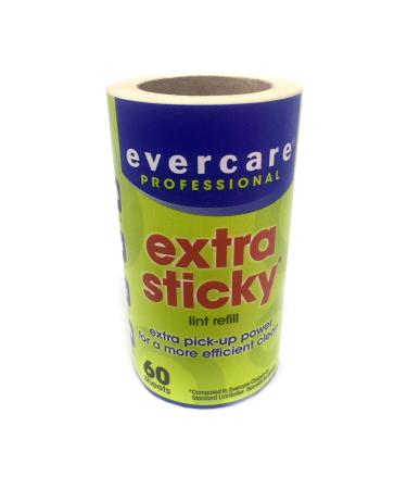 Evercare Lint Remover Refill Extra Sticky 60- Layers - 12 Rolls -No Handle