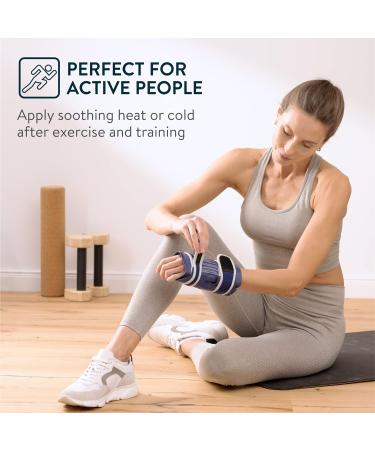 Magic Gel Wrist Ice Pack Wrap - Hot/Cold Hand Brace - Adjustable Straps - Blue - Buy Online on GoSupps.com