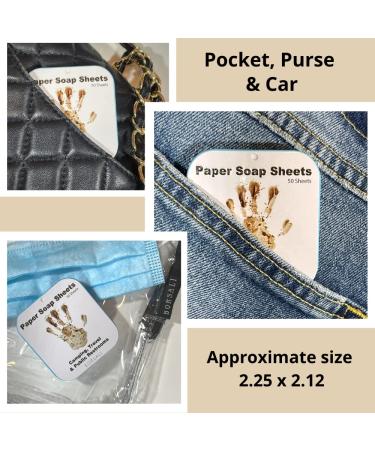 Borsali Paper Soap Sheets - Portable Travel Size Dissolvable Soap Flakes for Camping and Public Restrooms - 250 Sheets - Buy Online on GoSupps.com